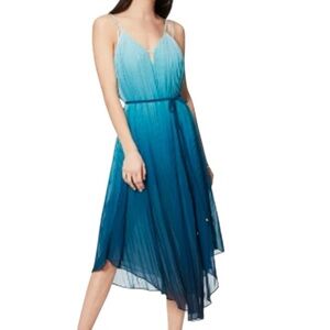 NWT RAMY BROOK Green Sleeveless Tie Waist High Low Hem Lined Dress Size Medium